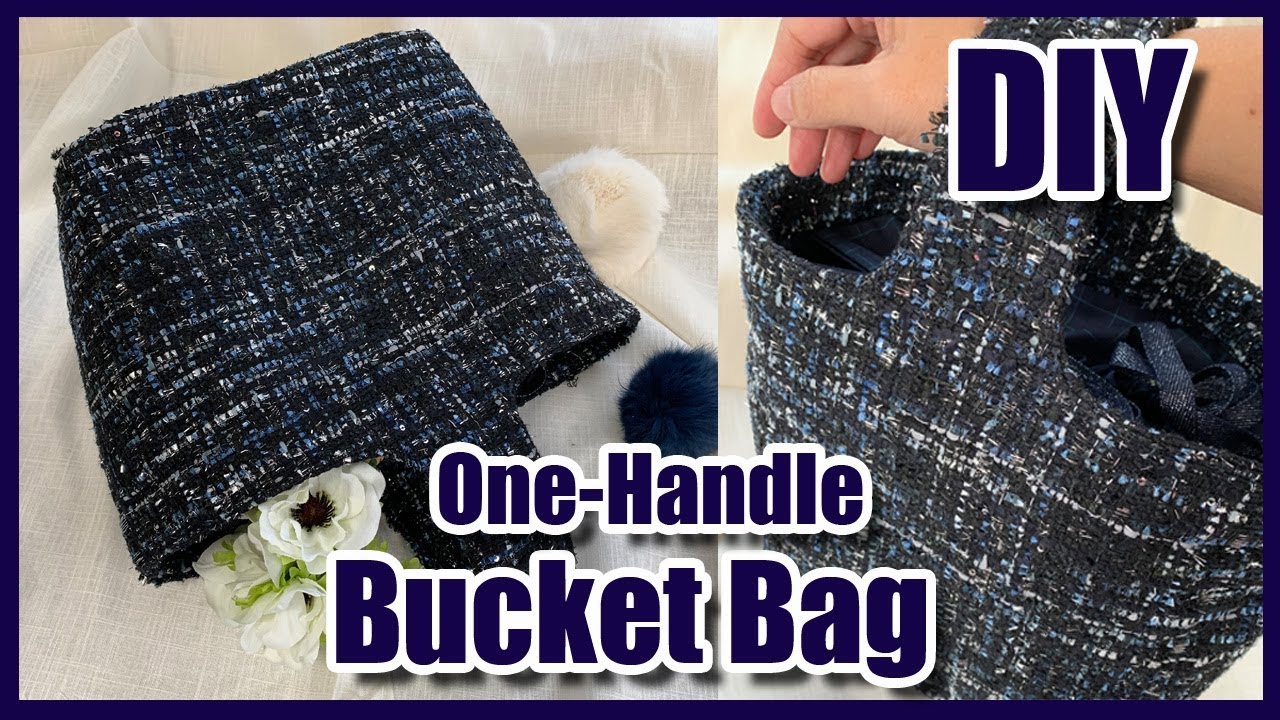 DIY|원핸들 토트백만들기|Tote Bag|샤넬st원단으로 원핸들 버킷백 만들어볼까요?~| 어바웃소잉