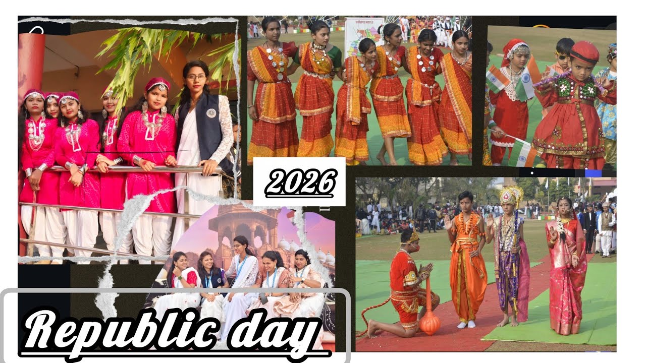 Republic day celebration and jhanki | #republicday #2026 #students #teacher #video #video #viral 