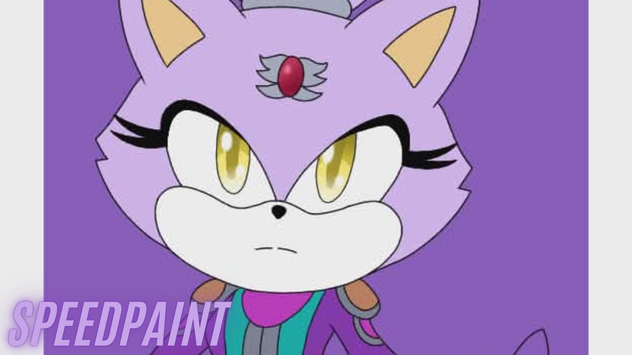 Universe 1 Blaze the Cat Speedpaint