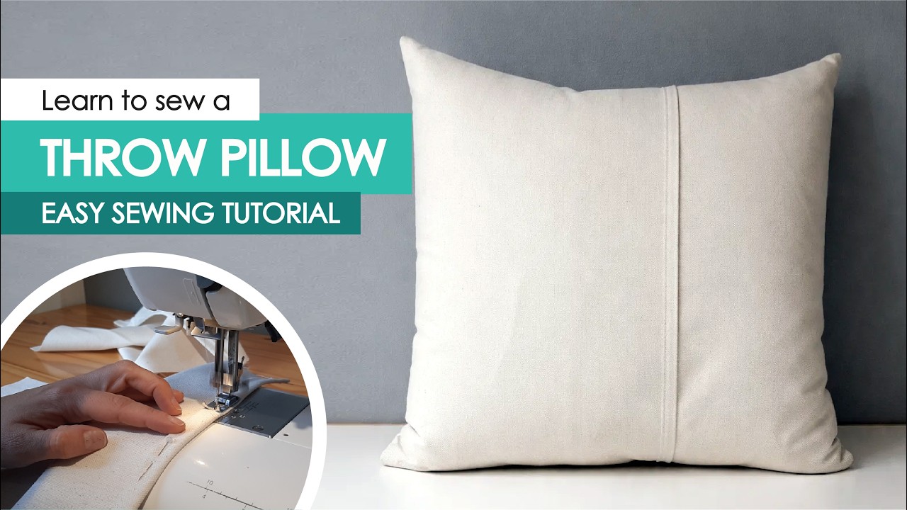 How to Sew a Throw Pillow Cover (Envelope  | Easy Pillow Sew Pattern in 5 Sizes #pillowcoverpattern