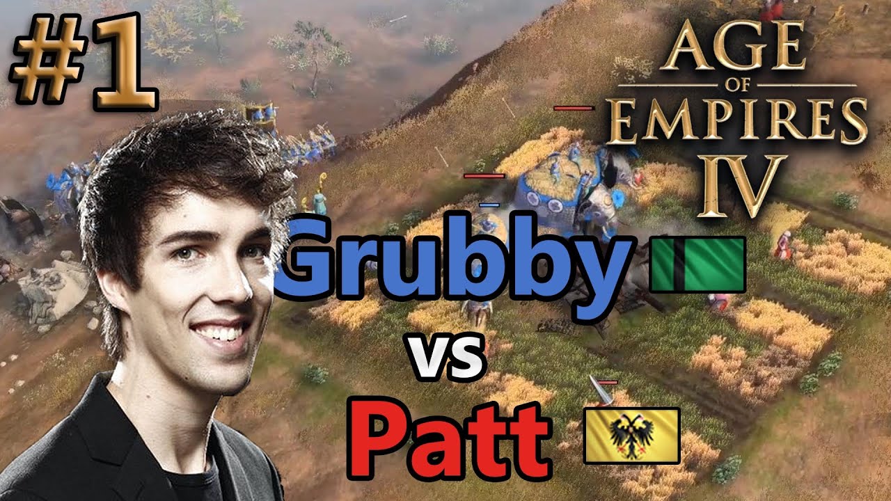 Age of Empires IV - Replay-Cast #1 - Grubby (Delhi) vs Patt (HRR/HRE) [Deutsch]
