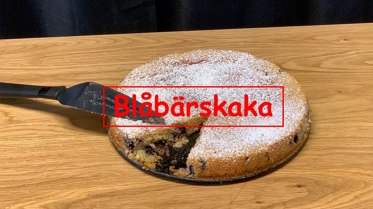 Blåbärskaka | En Enkel och God Kaka för Fika | Steg-för-Steg Recept