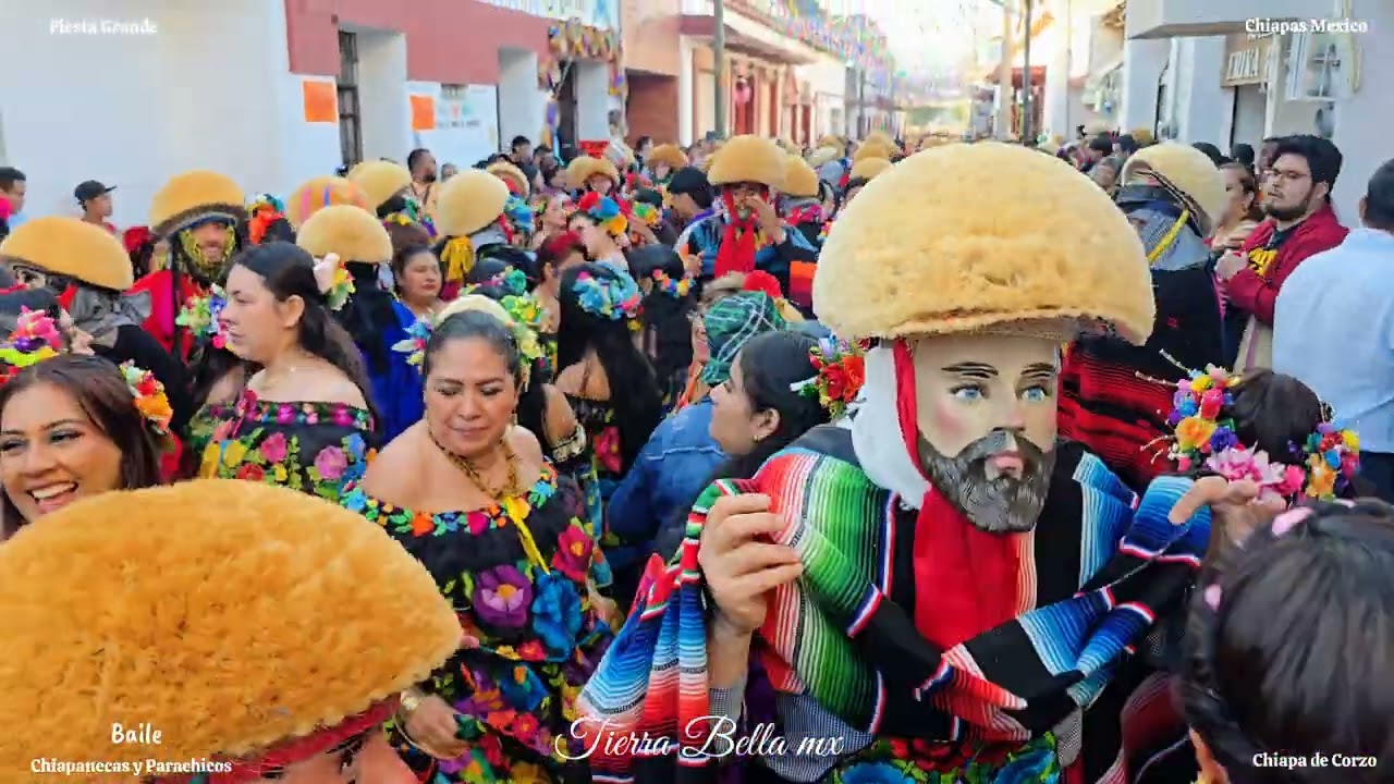 PARACHICOS DIA DE SAN SEBASTIÁN 20 DE ENERO 2026 FIESTA GRANDE CHIAPA DE CORZO CHIAPAS MEXICO