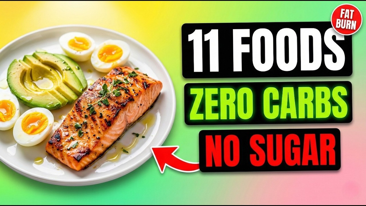 11 Fat Burning Foods With Almost ZERO Carbs and No Sugar