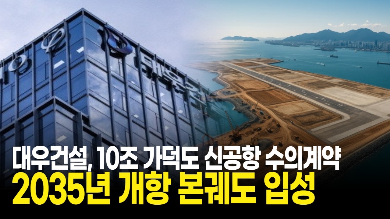 대우건설, 10조 가덕도 신공항 수의계약! 2035년 개항 본궤도 입성