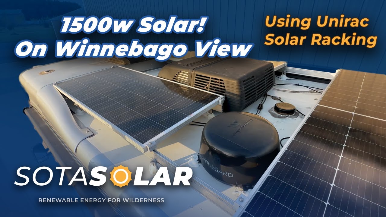Winnebago View Solar Build: панели для монтажа в стойку, литиевые аккумуляторы и зарядные устройс...
