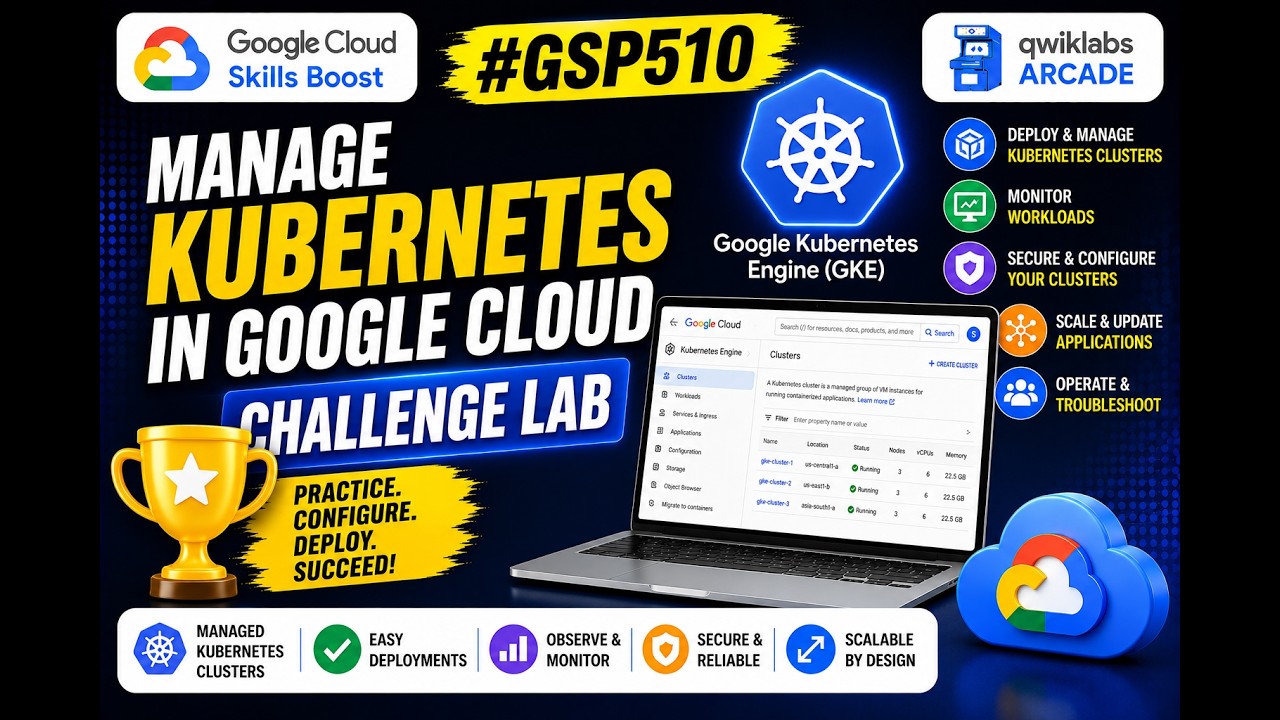 Manage Kubernetes in Google Cloud: Challenge Lab | #GSP510 #qwiklabs #arcade