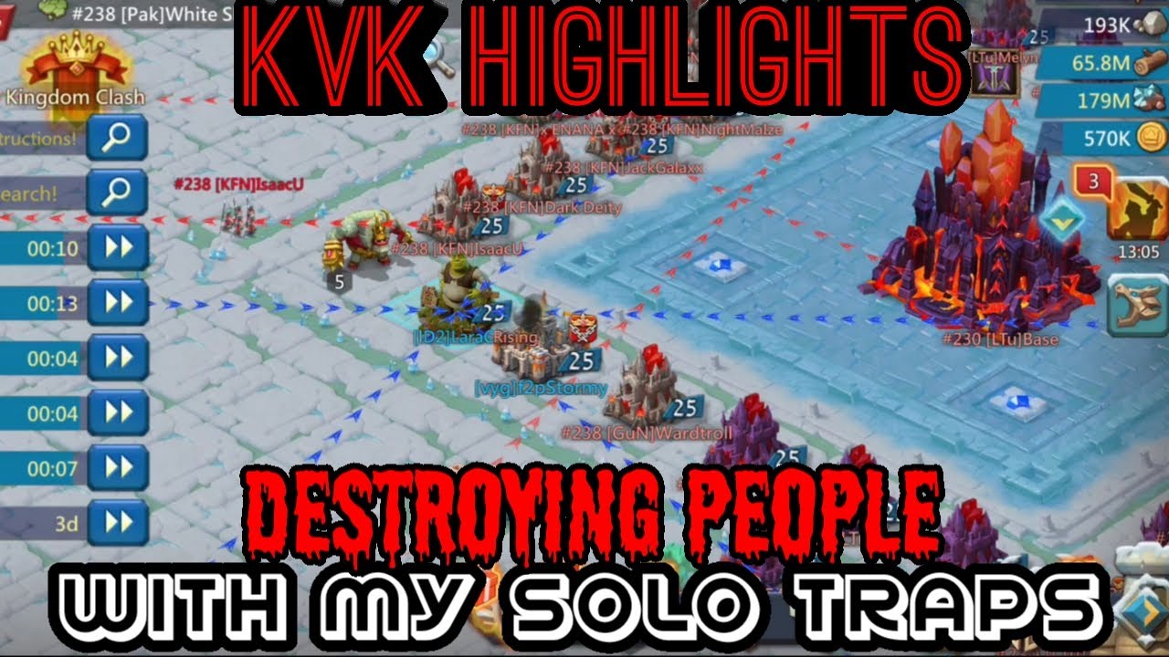 Lords Mobile - Solo Trap in FURY | Eating RALLIES | 1000 IQ Trapping | KvK Highlights |