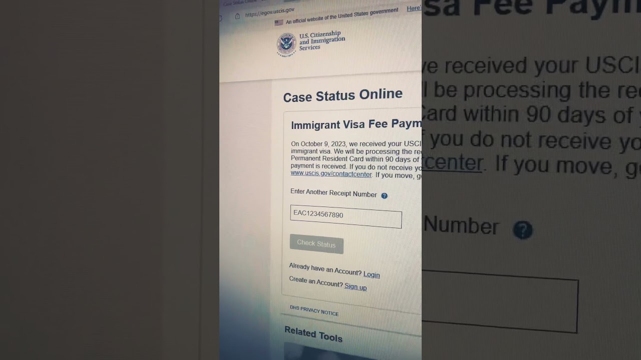 How To Track Your Green Card via USCIS website after Paying Your Fees.