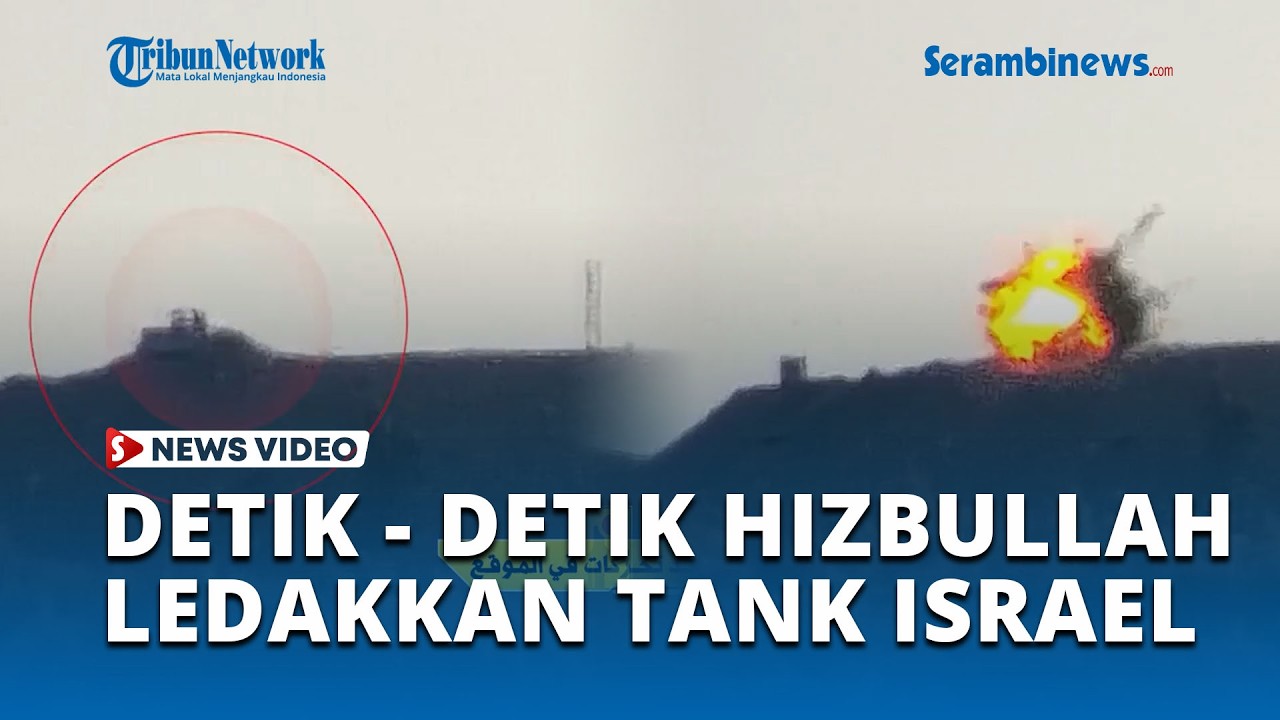 Detik-detik Hizbullah Ledakkan Tank dan Pasukan Israel di Atas Bukit, Tentara IDF Panik Mundur