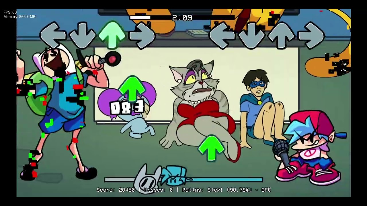 FNF'  CN Takeover   me enfrento a fin y jake cara a cara