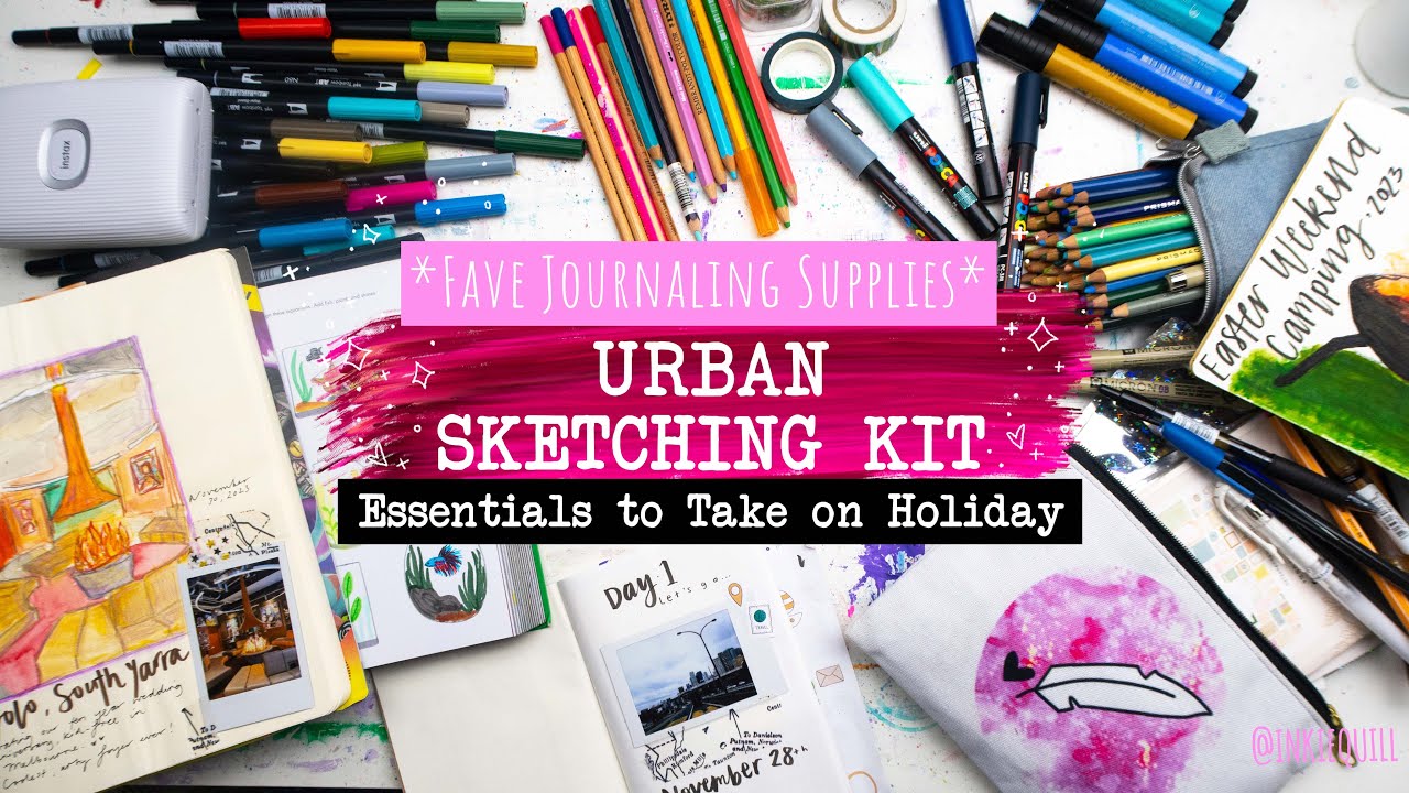 Urban Sketching Kit // ESSENTIAL ART SUPPLIES TO TAKE ON HOLIDAY