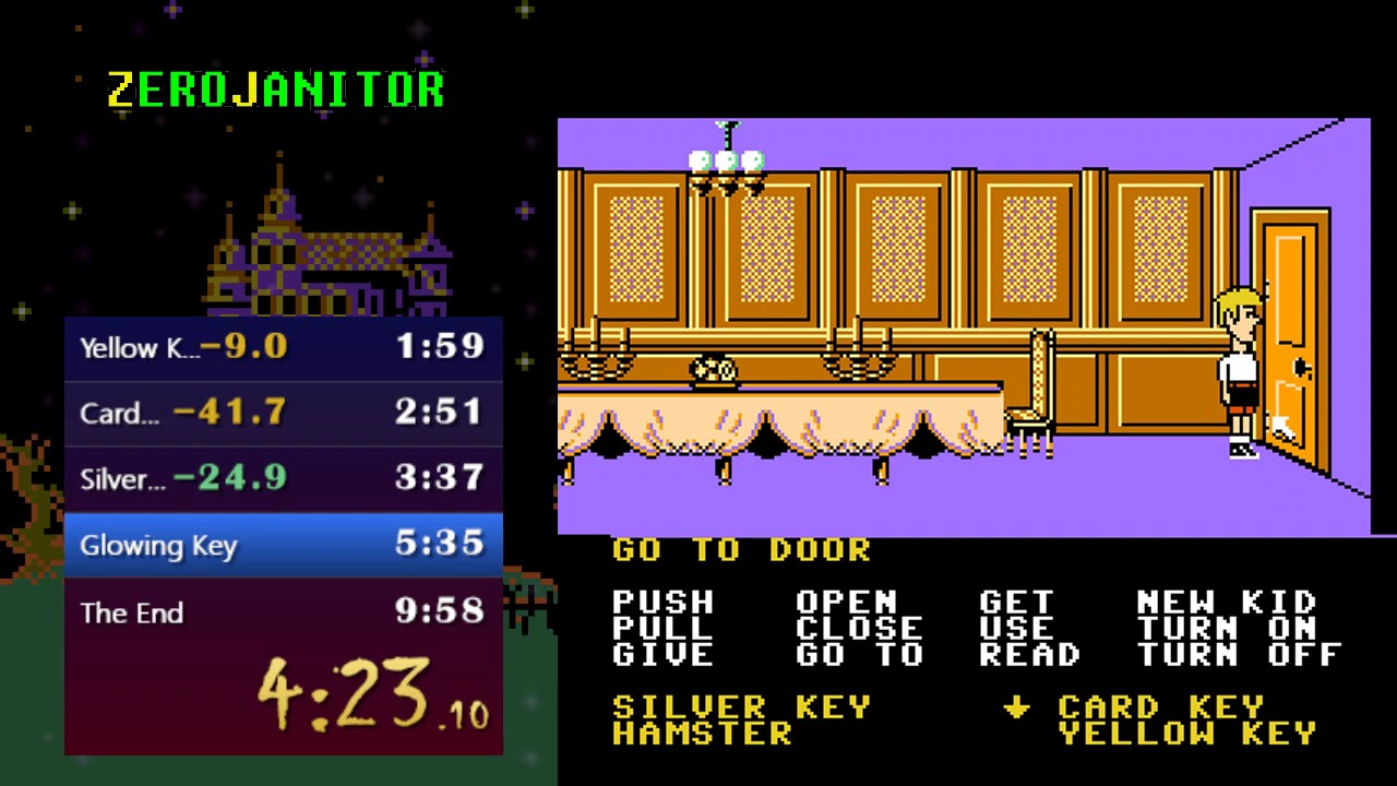 Maniac Mansion (NES) - 8:55.61
