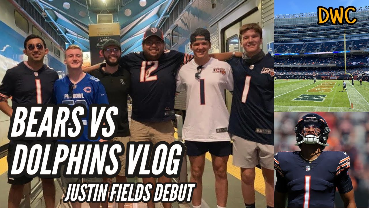 Bears vs Dolphins VLOG! Justin Fields Debut at Soldier Field