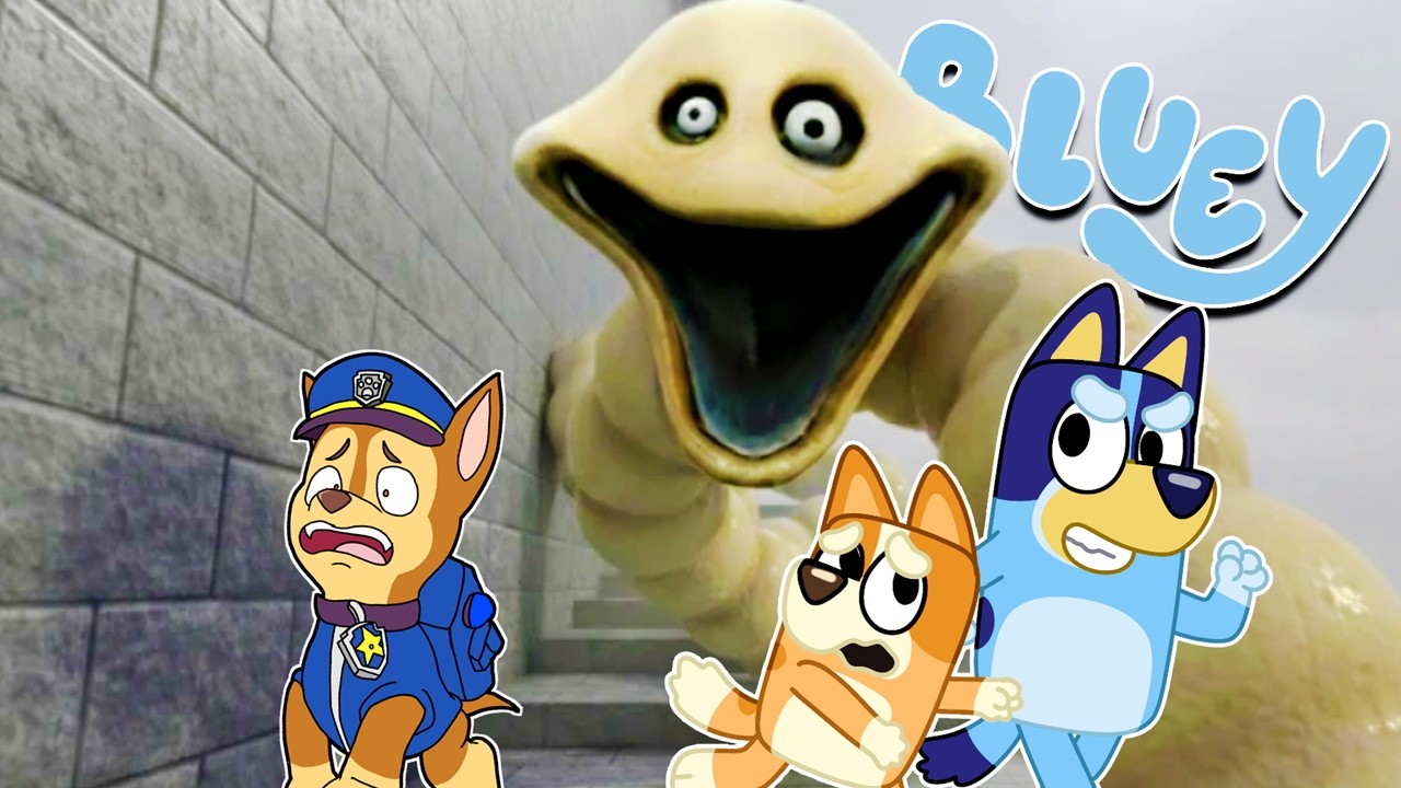 BLUEY y sus AMIGOS SUBIENDO la TORRE del GUSANO ATERRADOR TROLL | Las Aventuras de BLUEY en ROBLOX!