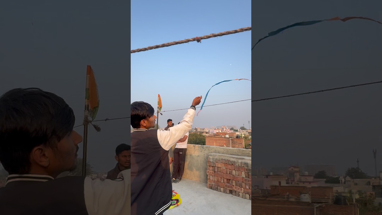 Big tail kite flying 🪁😱#shorts #kiteflying #kite #patang