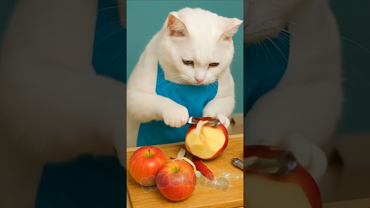 Cat Mom and Kitten Bake an Apple Galette in the Countryside&hellip; But Wait Until You See the Ending 🍎🐱🥧✨