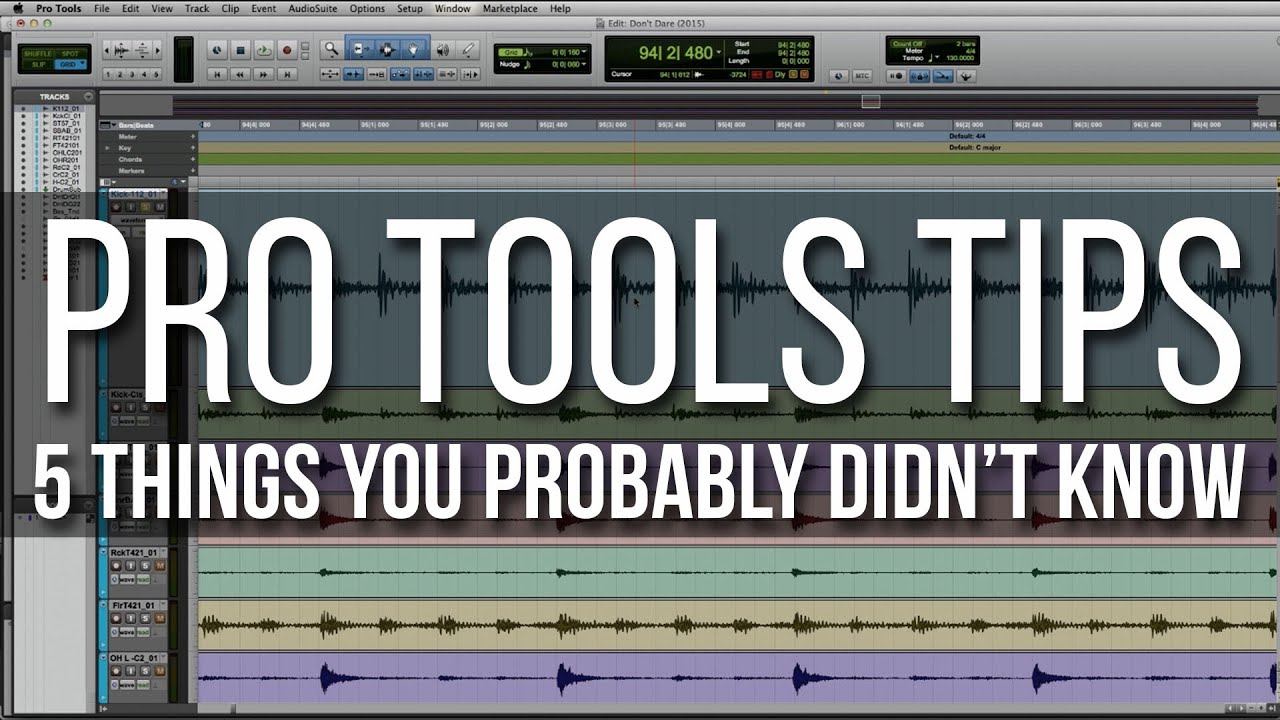 Pro Tools Tips - 5 Things You Probably Didn't Know | Metalworks Institute