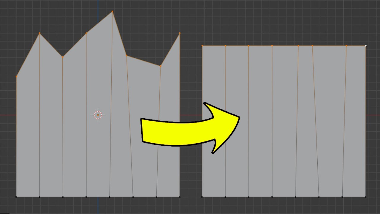 How To Align Vertices On An Axis | Blender Tips