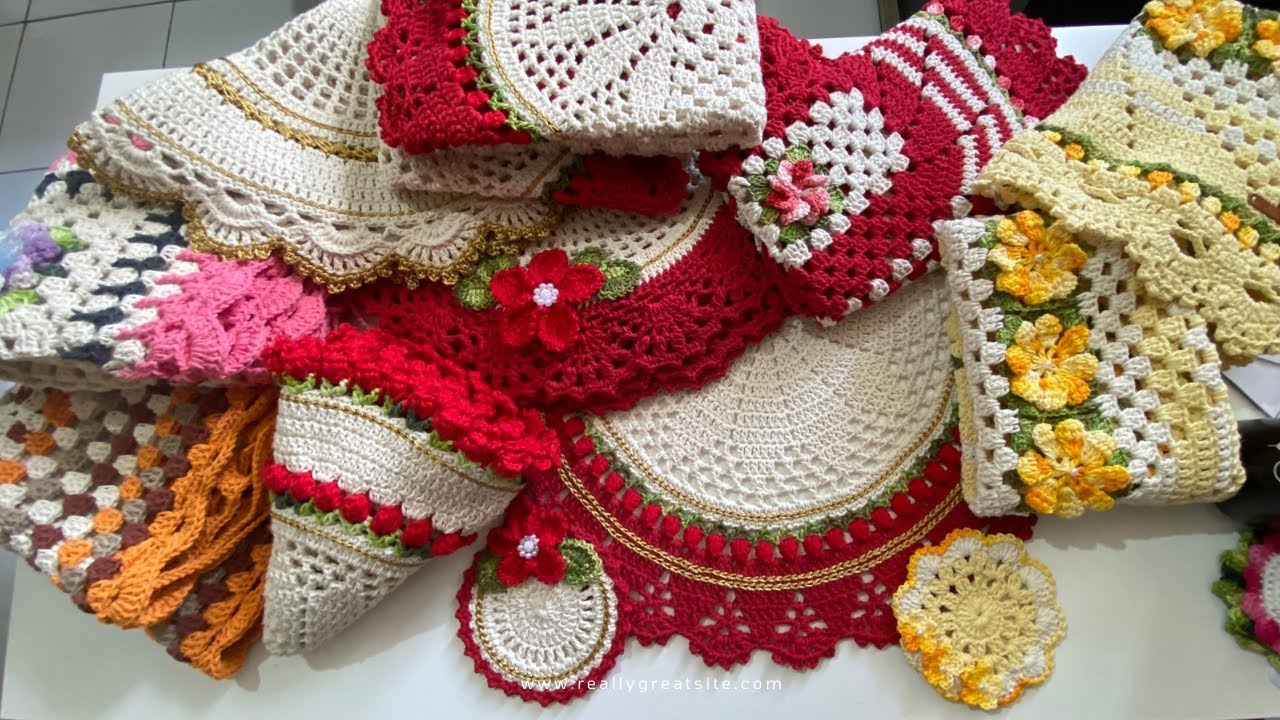 🌷Mostrando o que fiz com dicas preciosas 🌷#crochet #artesanato #vlog 