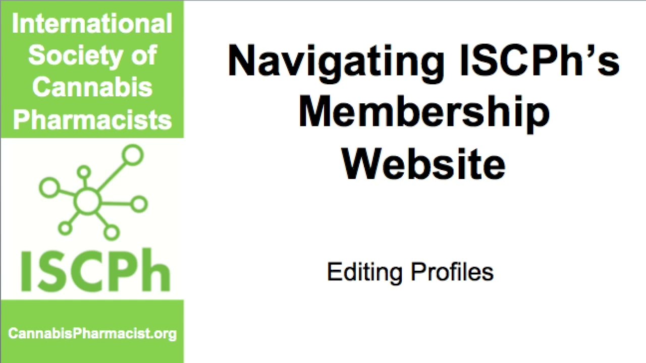 Navigating ISCPh's Membership Website: Editing your Profile
