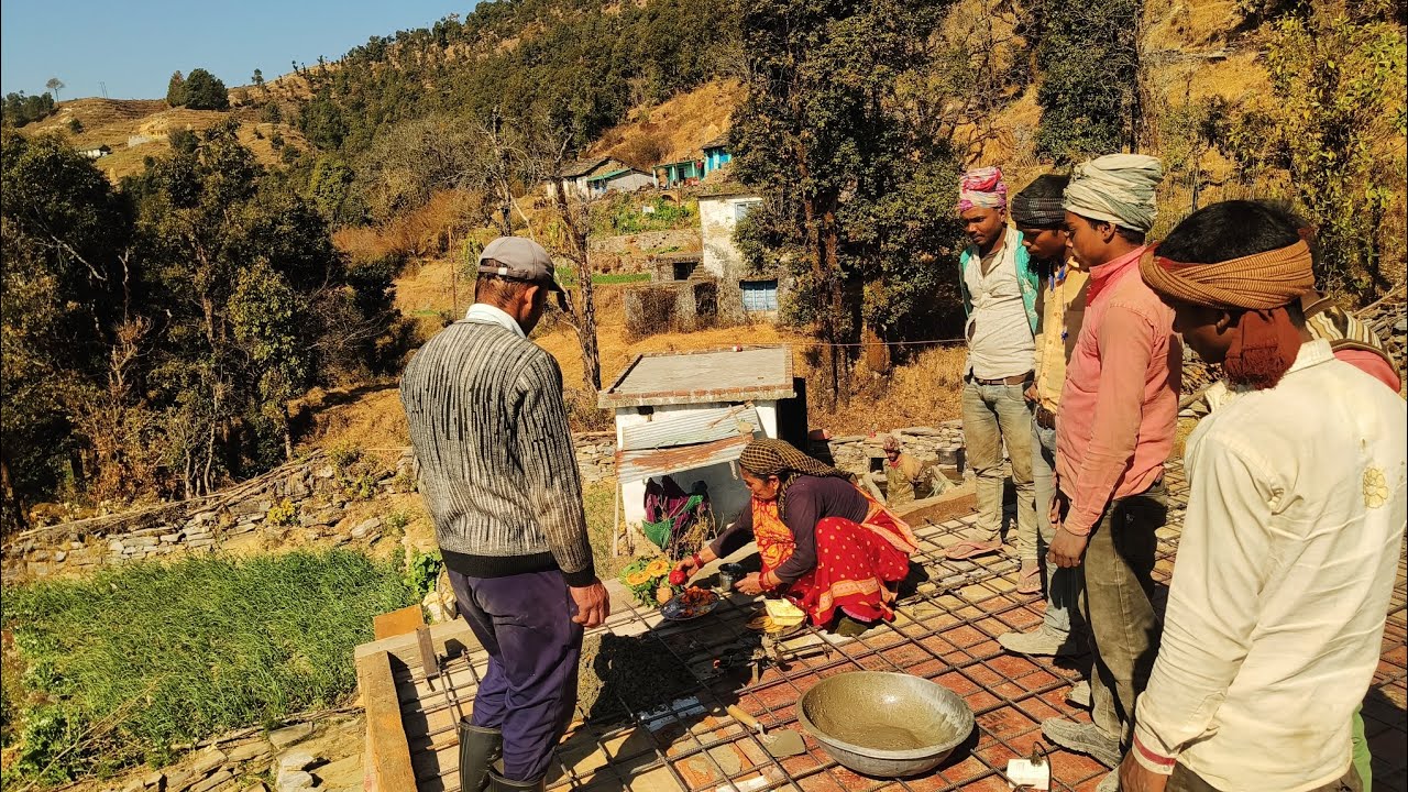 एक और घर की छत ढलाई पूरी हुई🥰
