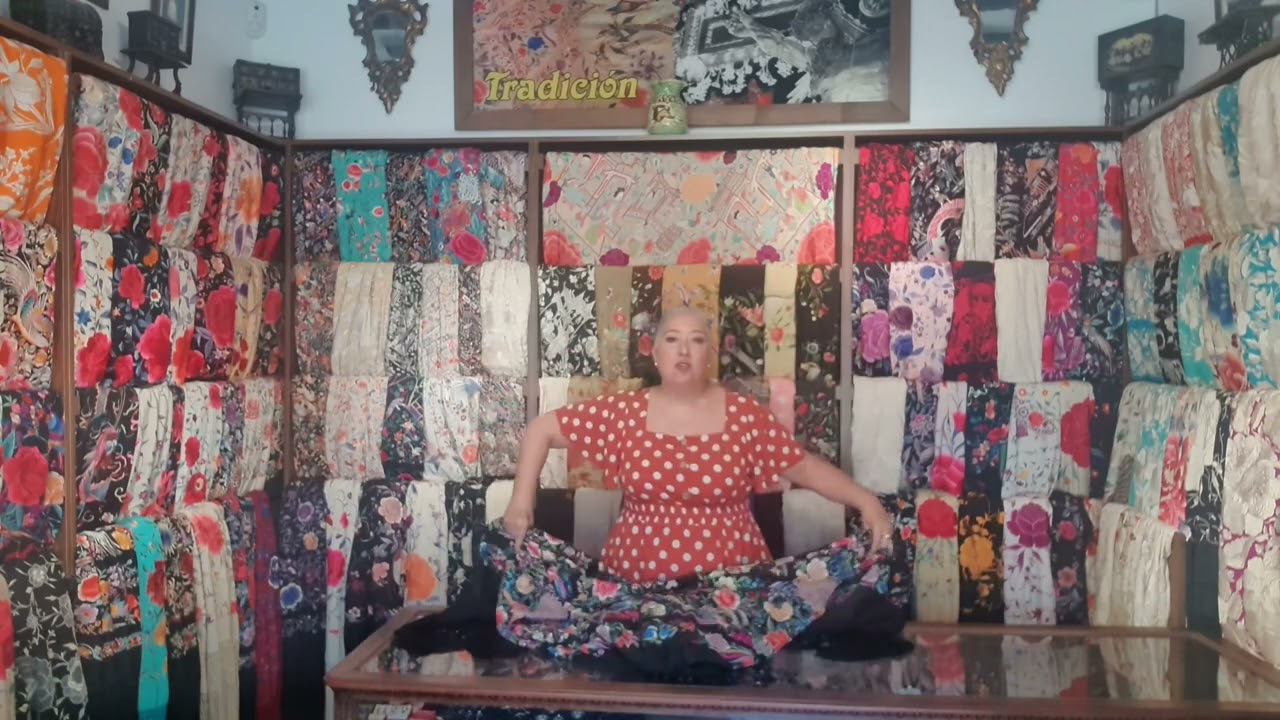 Como guardar yconservar un mantón de Manila antiguo