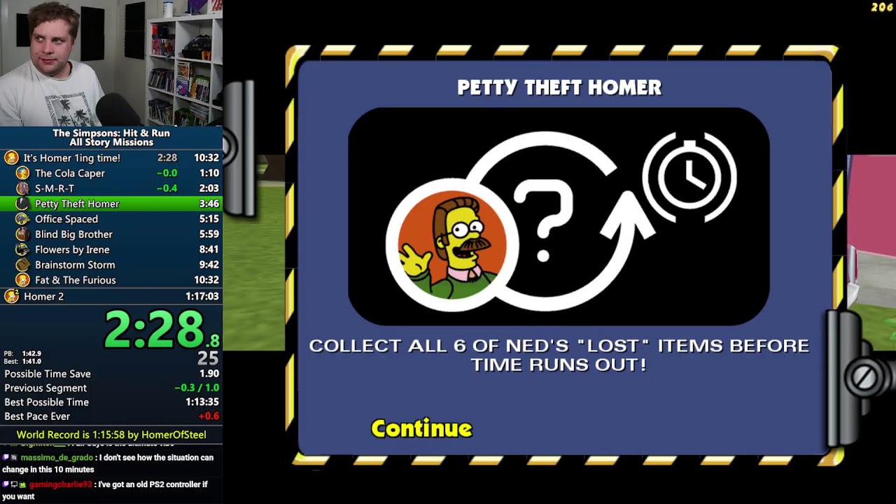 Simpsons: Hit & Run All Story Missions Speedrun