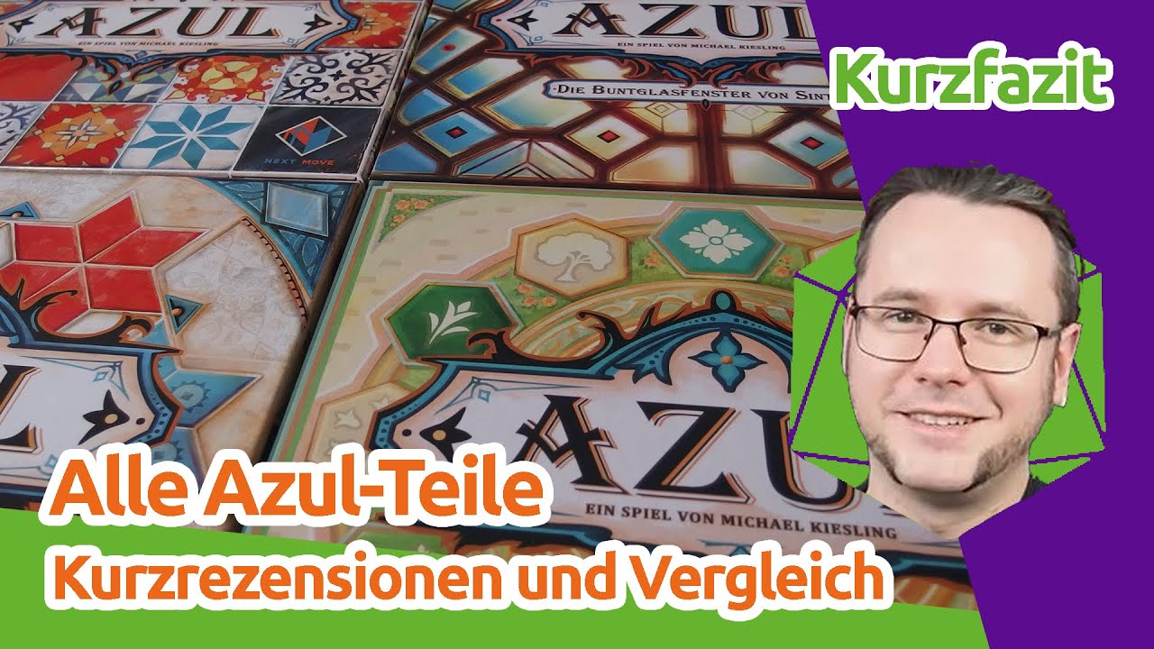 Azul - ein Vergleich aller Teile - Brettspiel-Kurzrezensionen | staygeeky