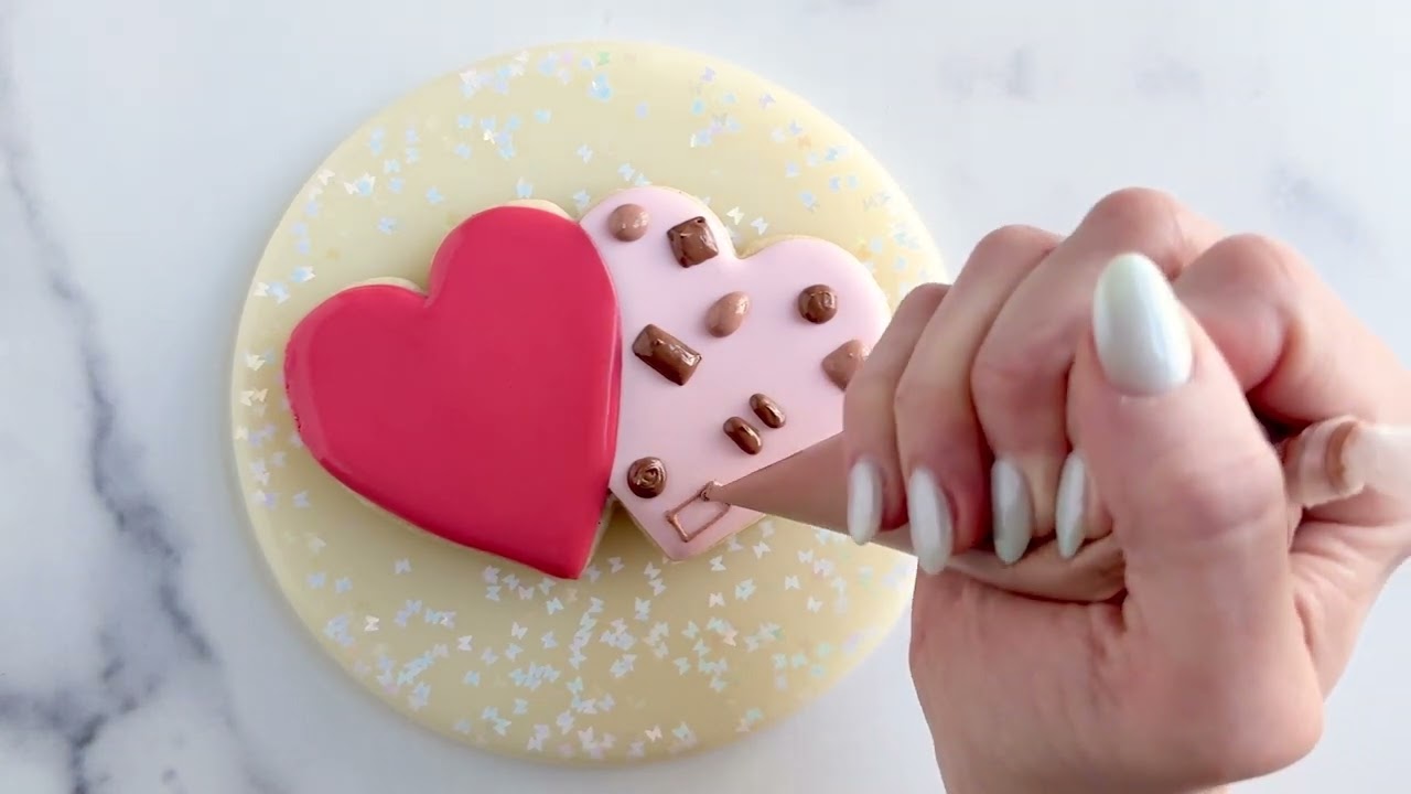 Decorating a Chocolate Box Sugar Cookie