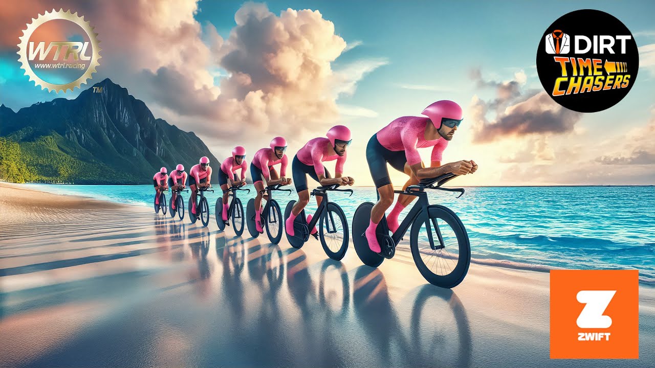 Zwift - DTC Megas TTT: WTRL Team Time Trial - Zone 23 (FRAPPE) on Suki’s Playground in Makuri Isla