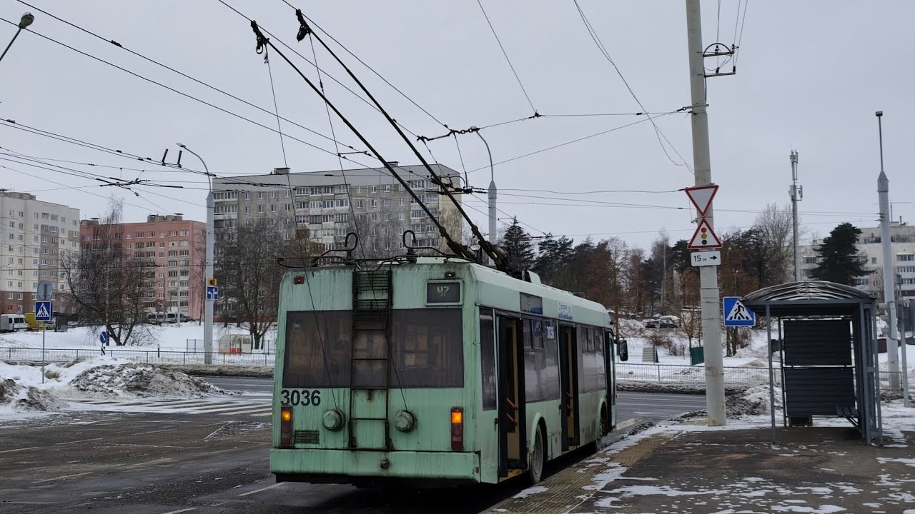 ПОЕЗДКА на БКМ 321 (БОРТ. 3036) 47 маршрут