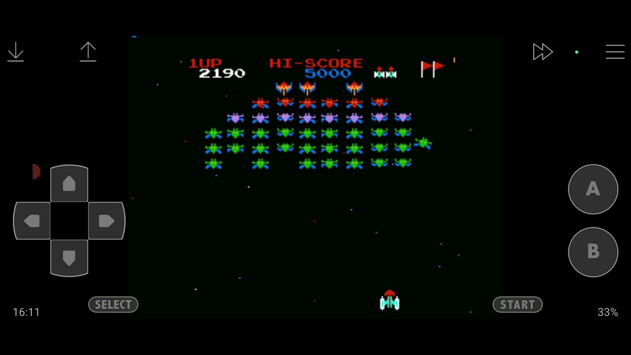 【昭和レトロゲーム】ファミコン　『ギャラクシアン』　～のんびりプレイ～