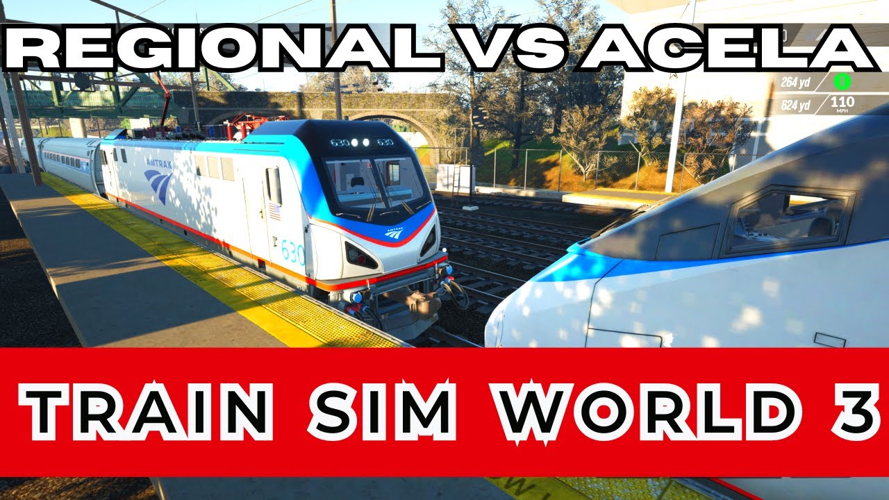 Amtrak Regional 130 & Acela 2154 Debacle @ Trenton - Train Sim World 3