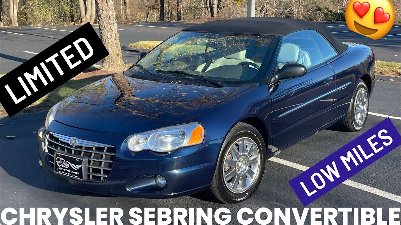 Gorgeous One Owner 2006 Chrysler Sebring Limited Convertible For Sale By Elite Motor Cars Sold
