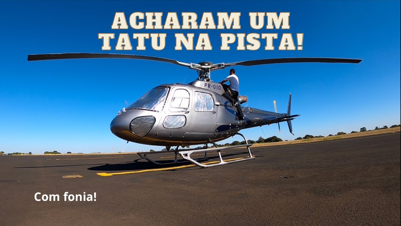 Decolando de Araxá MG e pousando no Aeroporto de Uberaba MG de helicóptero Airbus H125. Fonia