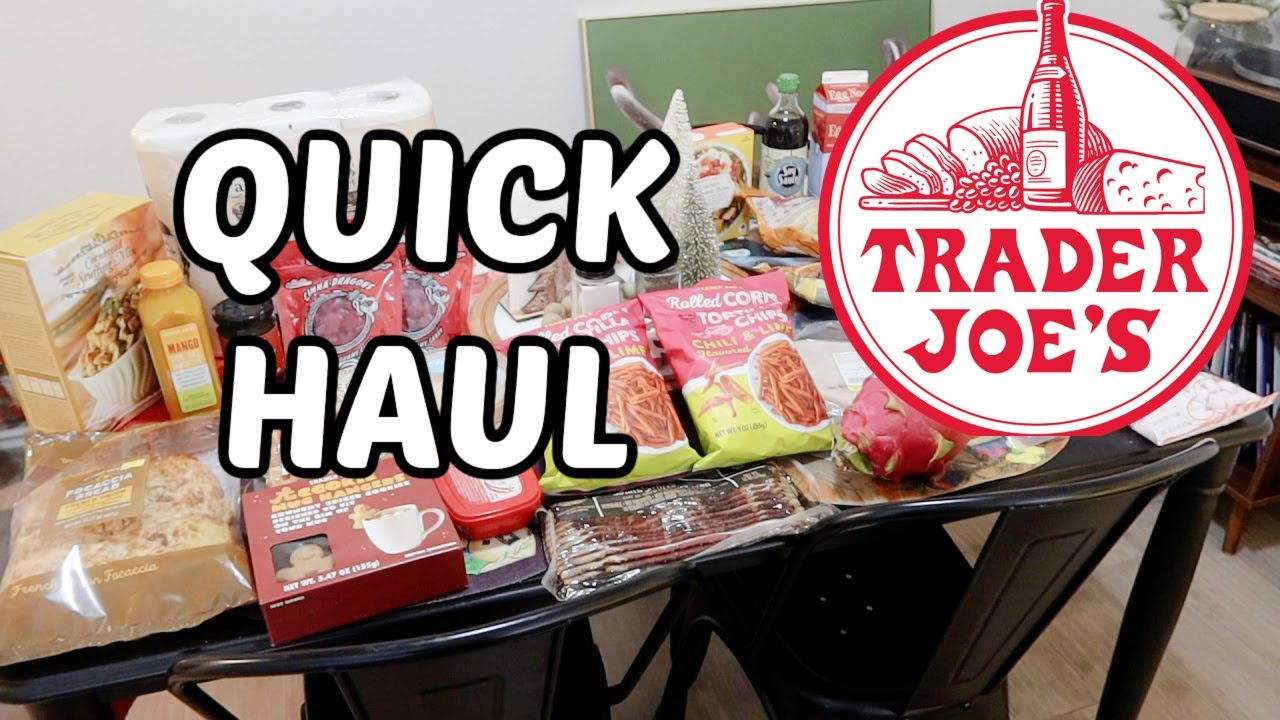 Покупки в Trader Joe's с указанием цен.