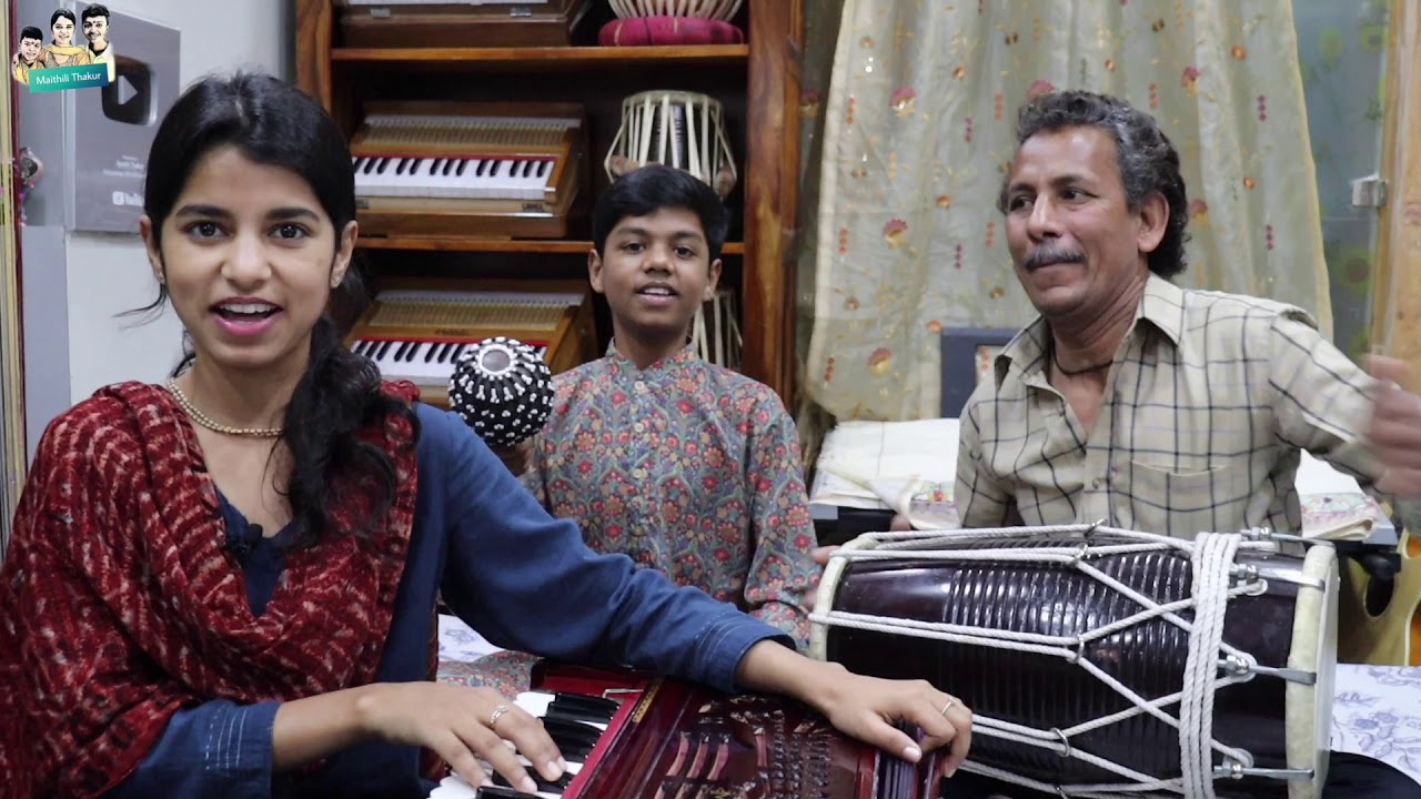 Jab dekhu banne ri laal peeli ankhiyan main nahi daru saa- Maithili Thakur, Ayachi, Radheshyam Ji