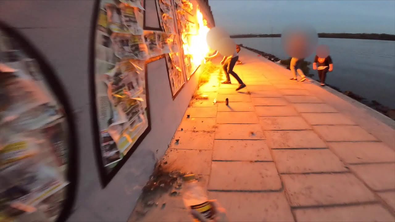 RUBAE x SHABE Graffiti in Fire