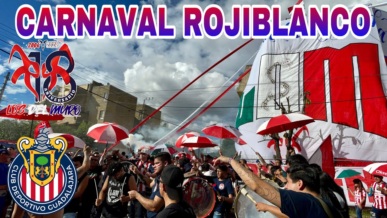 FIESTA TOTAL CON LOS DEL MURO | ANIVERSARIO 18 DE LA BARRA | PREVIA CHIVAS VS RAYADOS | 1-1