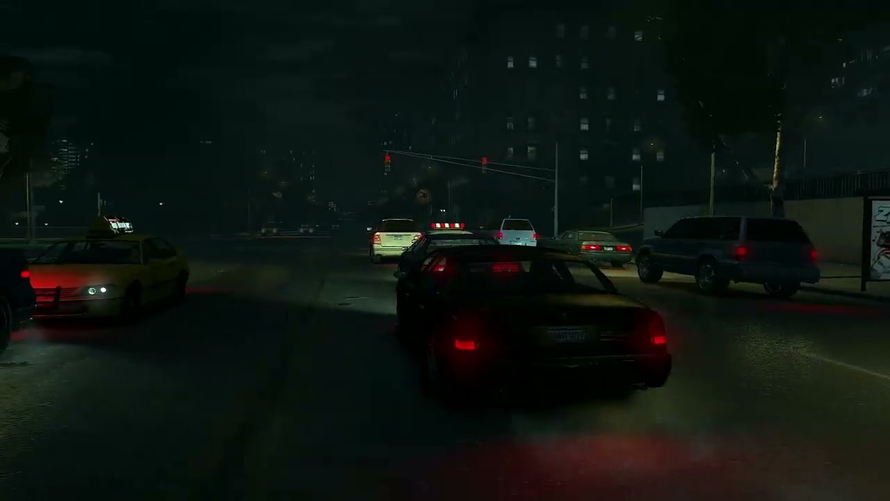 GTA IV - Driving Home in a Rainy/Stormy night