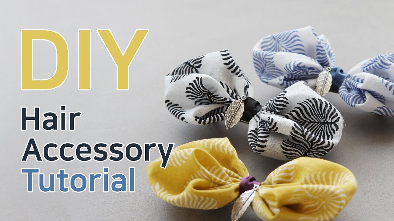 리본공예 DIY/How To Make Hair Accessories/handmade hair accessories/HairBow Tutorial/헤어핀 만들기/리본공예