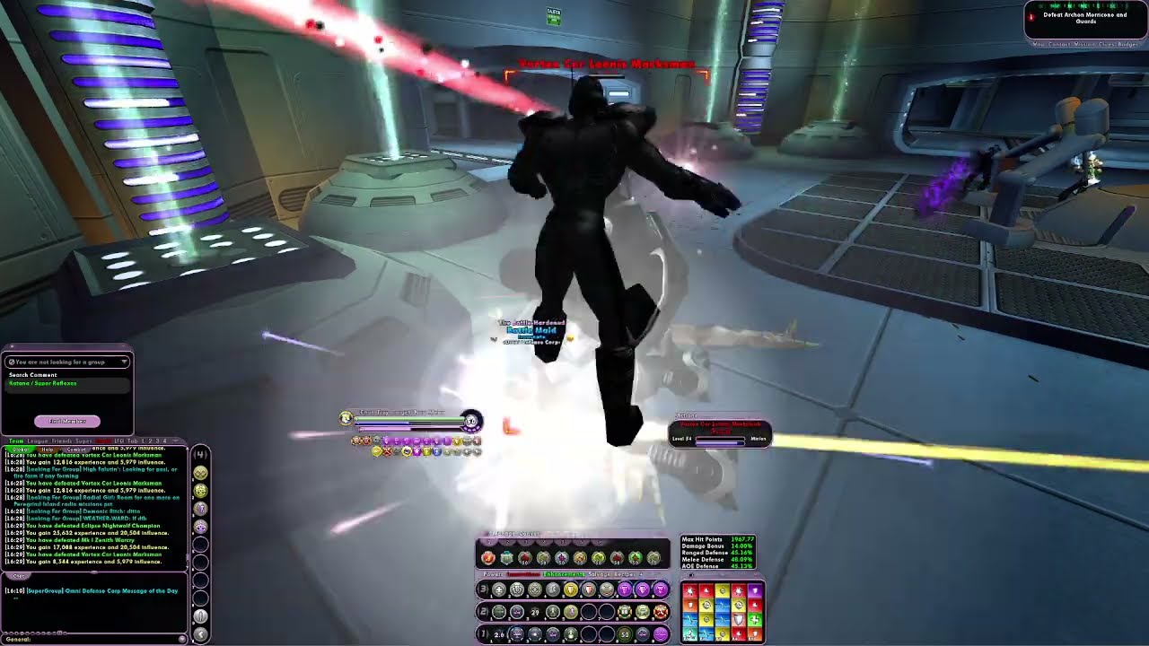 City of Heroes - Katana / Super Reflexes Scrapper +4x8 Radio Mission Difficulty
