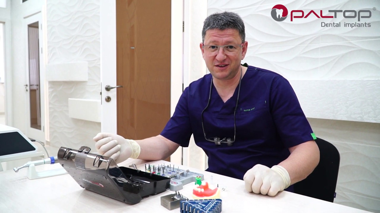 Протокол работы по установке дентальных имплантатов Paltop Dental