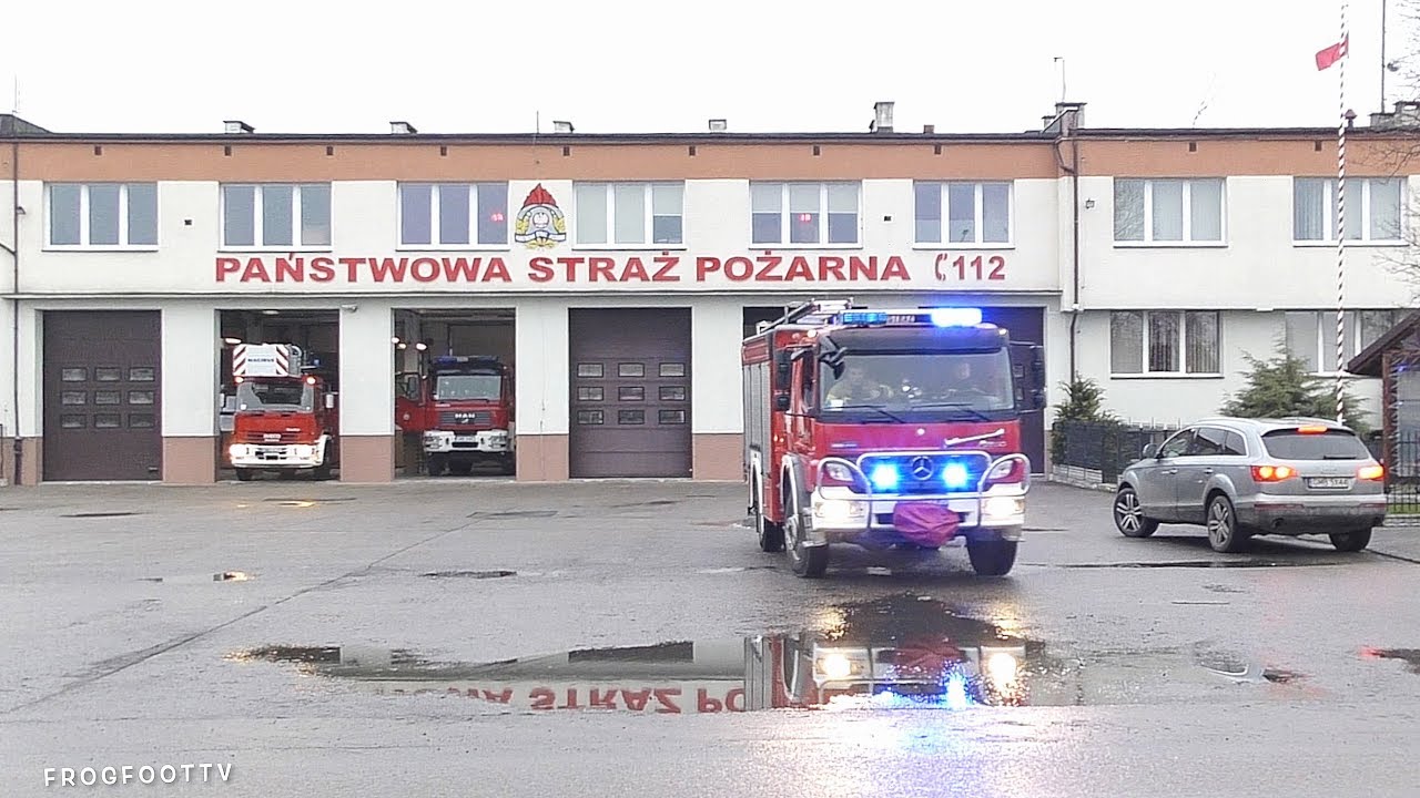 Wyjazd alarmowy 4 zastęp&oacute;w PSP z JRG MALBORK! - GBA, GCBA, SD-37, SLRr