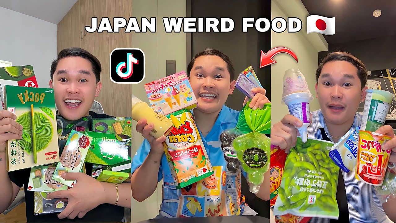 TRYING WEIRD JAPAN FOOD! 😱 (Japan Food Trip)
