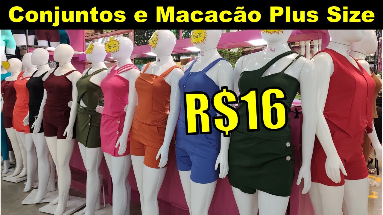 CONJUNTOS E MACACÃO PLUS SIZE NA MALHA CREPE EM SANTA CRUZ DO CAPIBARIBE POR R$16