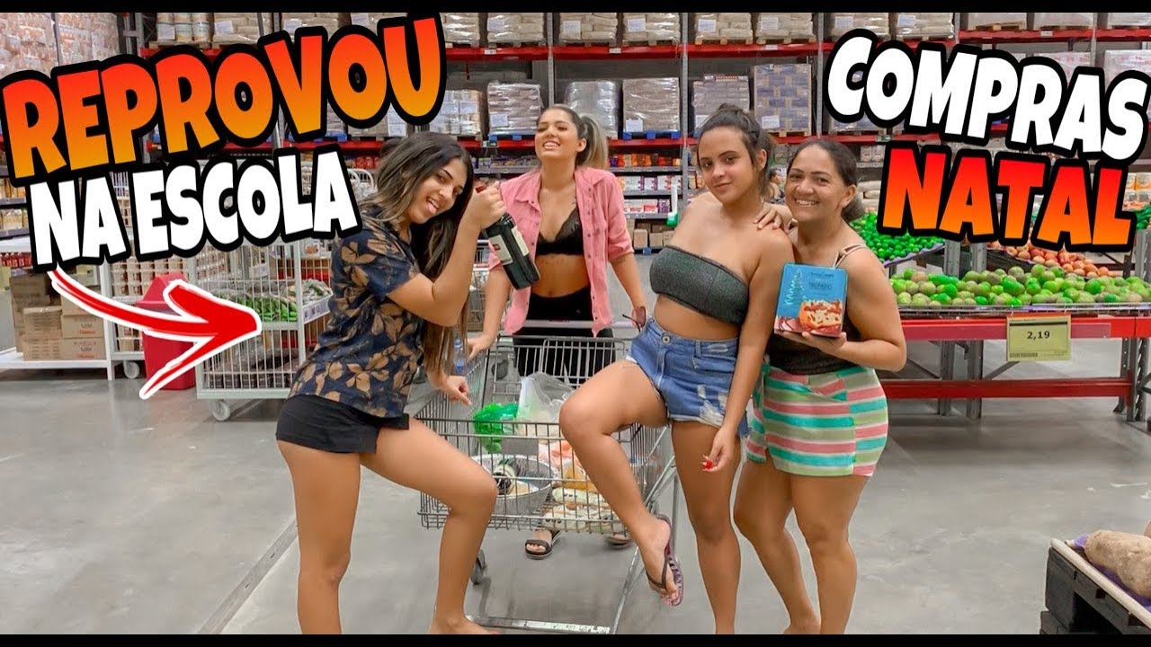MINHA IRMÃ NÃO PASSOU NA ESCOLA + FIZEMOS AS COMPRAS PARA O NATAL
