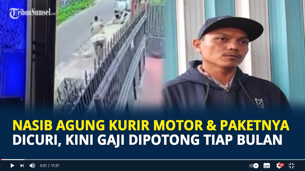 Nasib Agung Kurir di Palembang Motor Beserta Paketnya Dicuri, Kini Gaji Dipotong Tiap Bulan