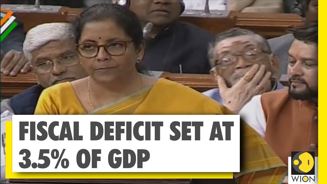 Nirmala Sitharaman: Fiscal deficit for FY 2020-21 pegged at 3.5% | Union Budget 2020